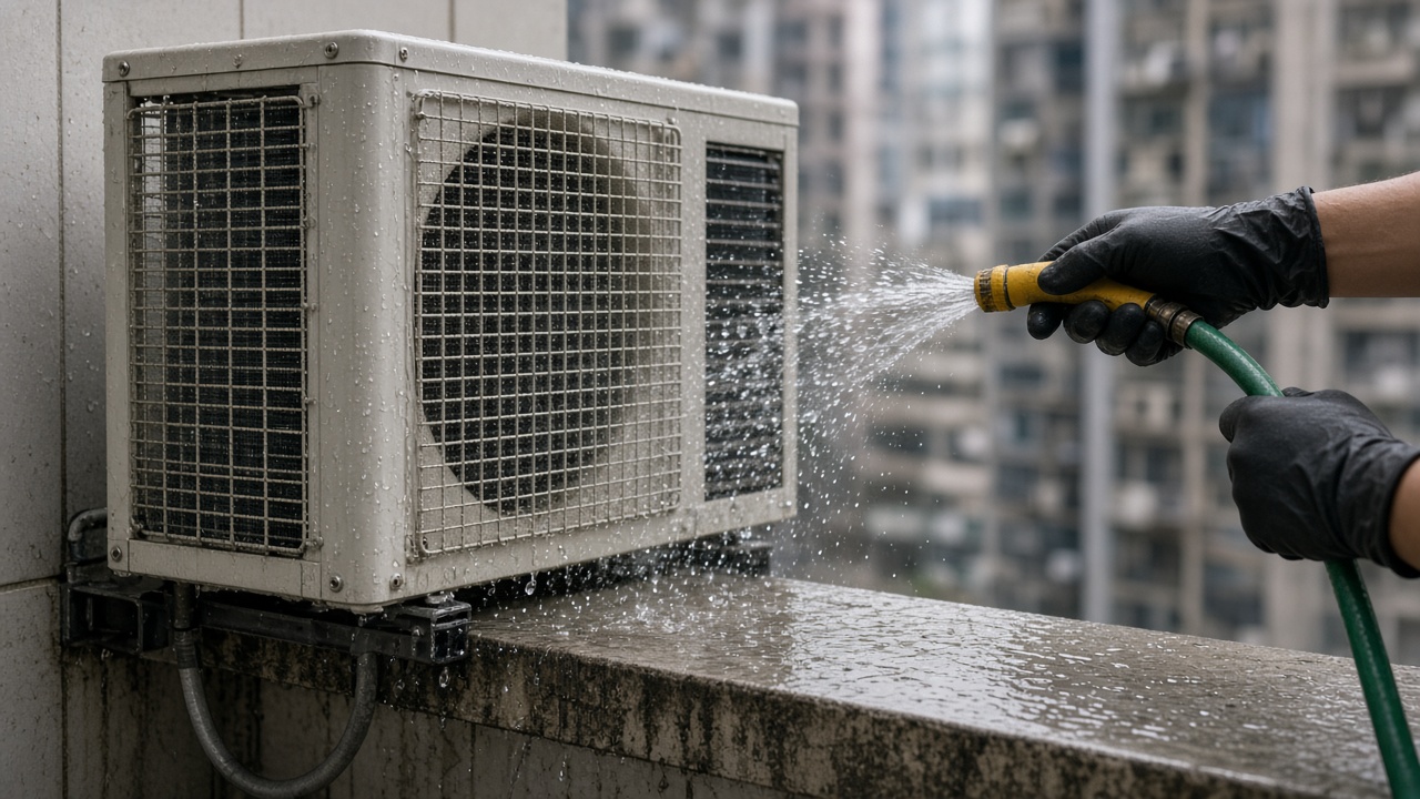 冷氣室外機位置示意
